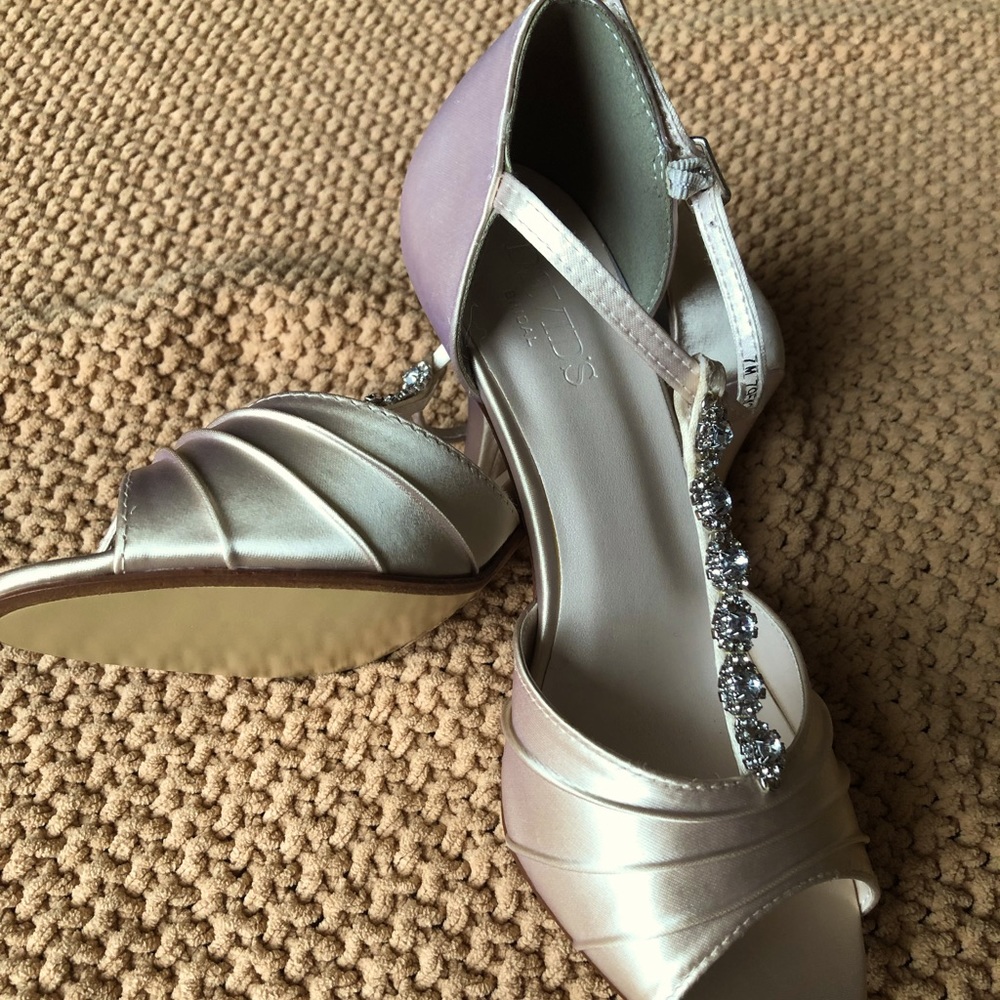 Nude Rhinestone Pumps Wedding Heels David’s Bridal